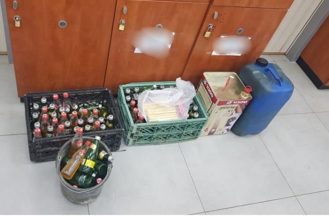 כפר מנדא: נתפסו 100 בקבוקי תבערה מוכנים להשלכה