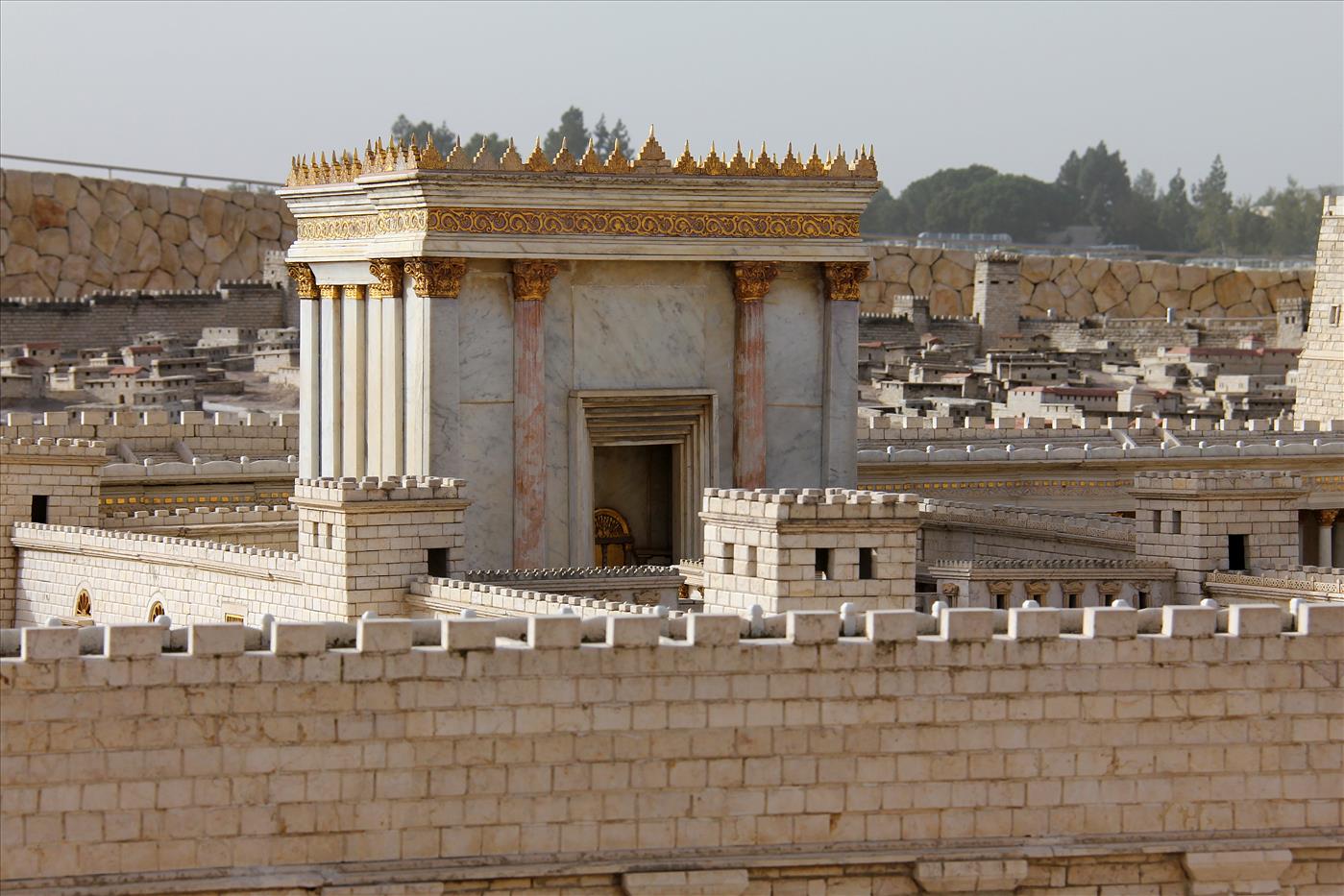 דגם בית המקדש במלון "הולילנד" בירושלים
