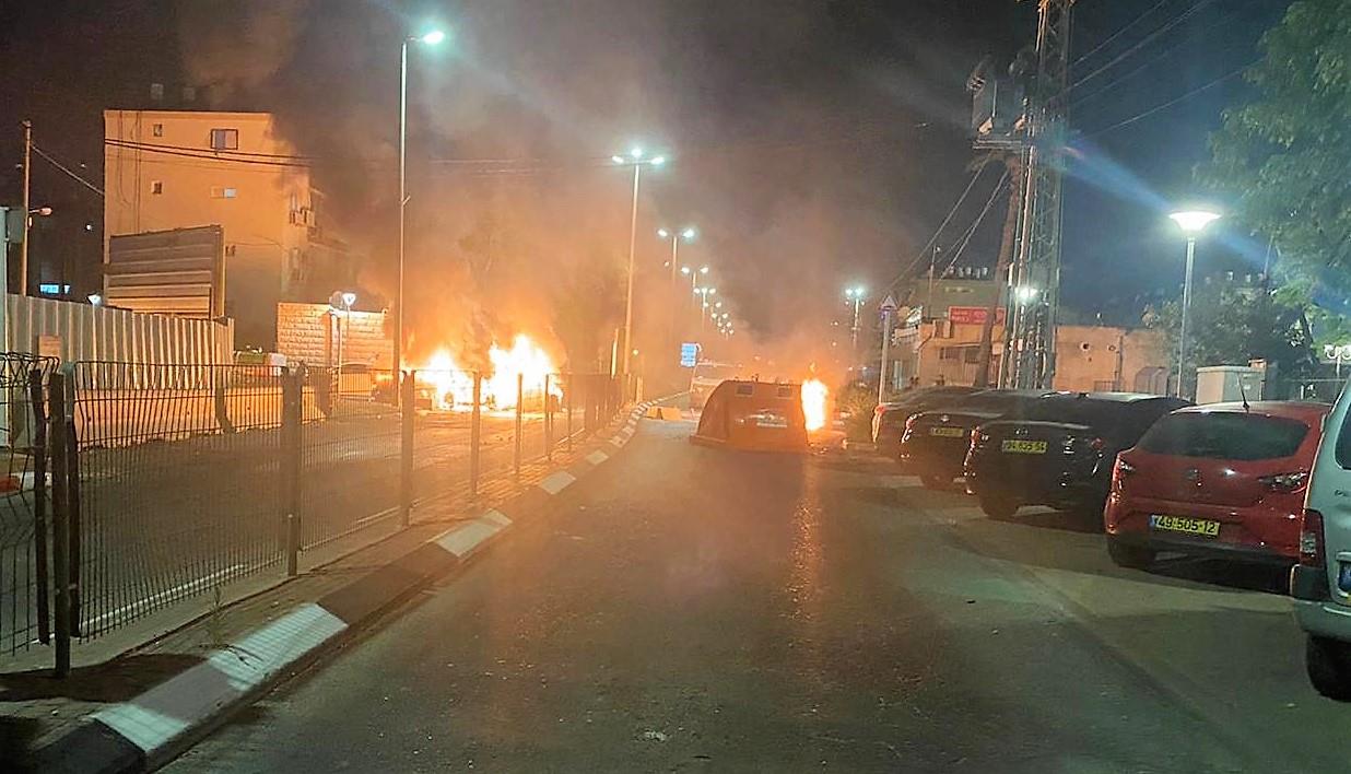 מהומות בעכו פרעות תשפ"א (צילום: דוברות המשטרה)