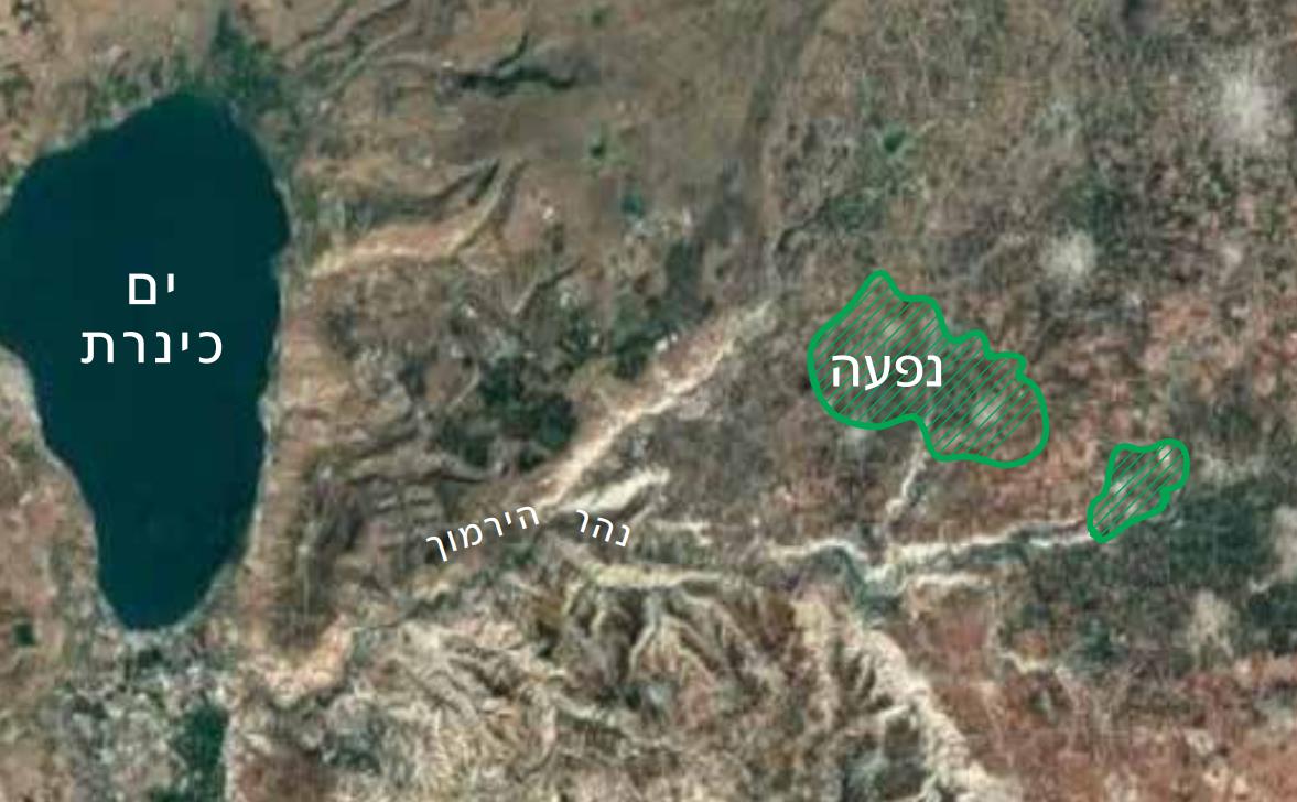 בירוק, מיקום משוער של חלק קטן משטחי קק"ל