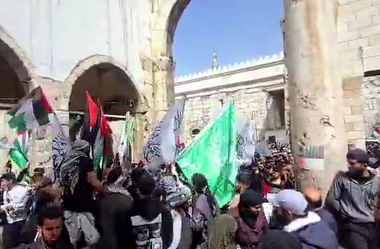 בעקבות קריאות חמאס: צעדות ומפגני הסתה נגד ישראל בסוריה