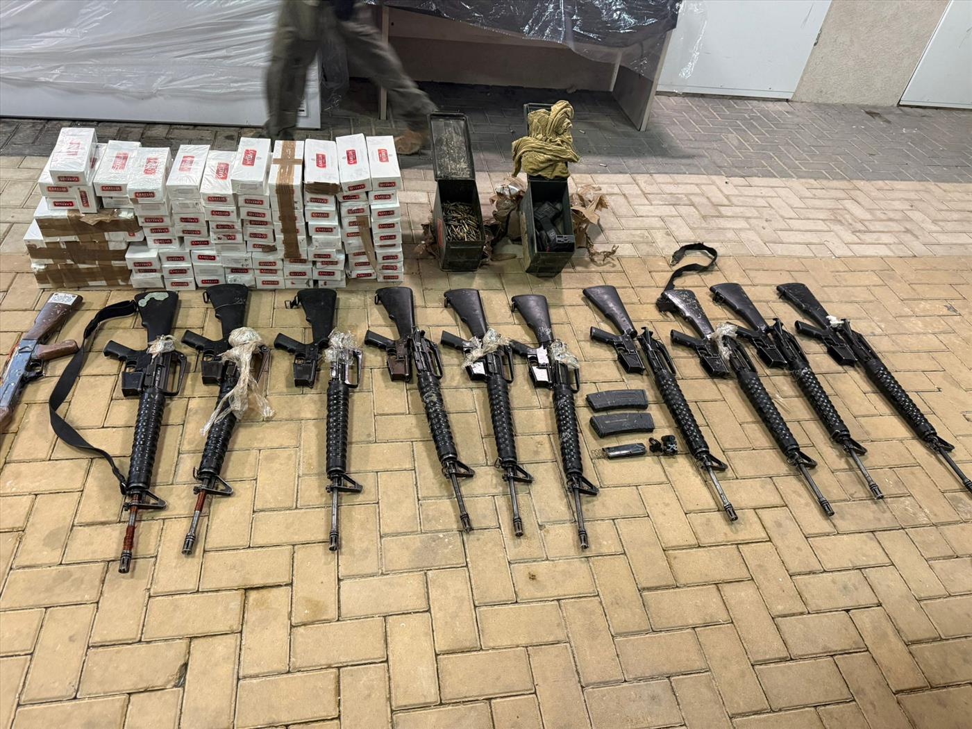 בירת ההברחות: לוחמי המשמר הלאומי תפסו 10 רחפנים בביר הדאג'