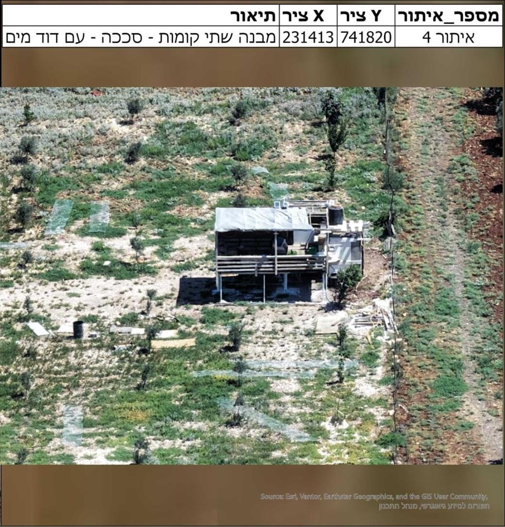 השטח החקלאי לפני בניית התשתיות