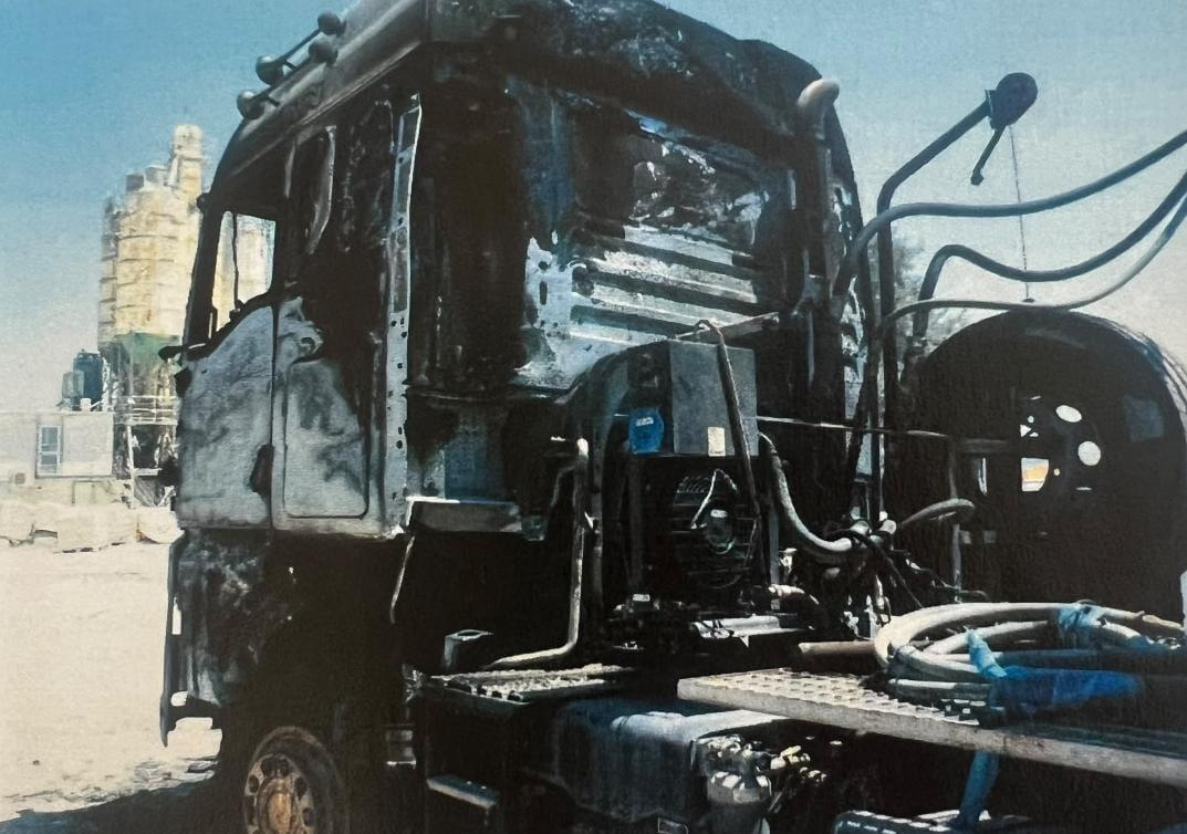 ערבי שרף משאית בשווי 700,000 ש"ח