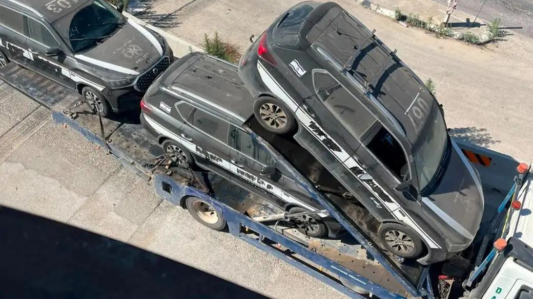  ניידות משטרה עם סימני זיהוי הועברו לשטחי הרש"פ