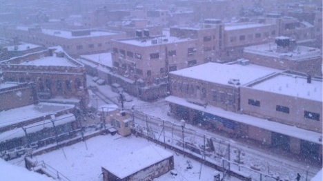 ממחר בצהרים: שלג בירושלים