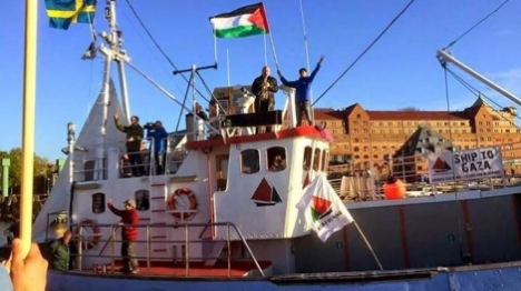 אחת מספינת המשט נעצרה בידי צה"ל
