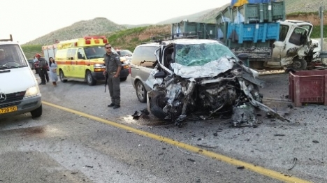 דיווח: ערבי גרם לתאונה מכוונת בשומרון