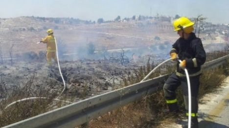 הר חברון: בתים נשרפו מאש שהציתו ערבים