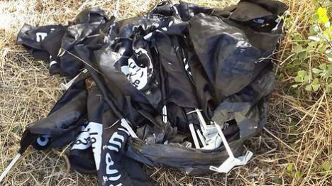 דגלי דאעש נמצאו בנצרת עלית